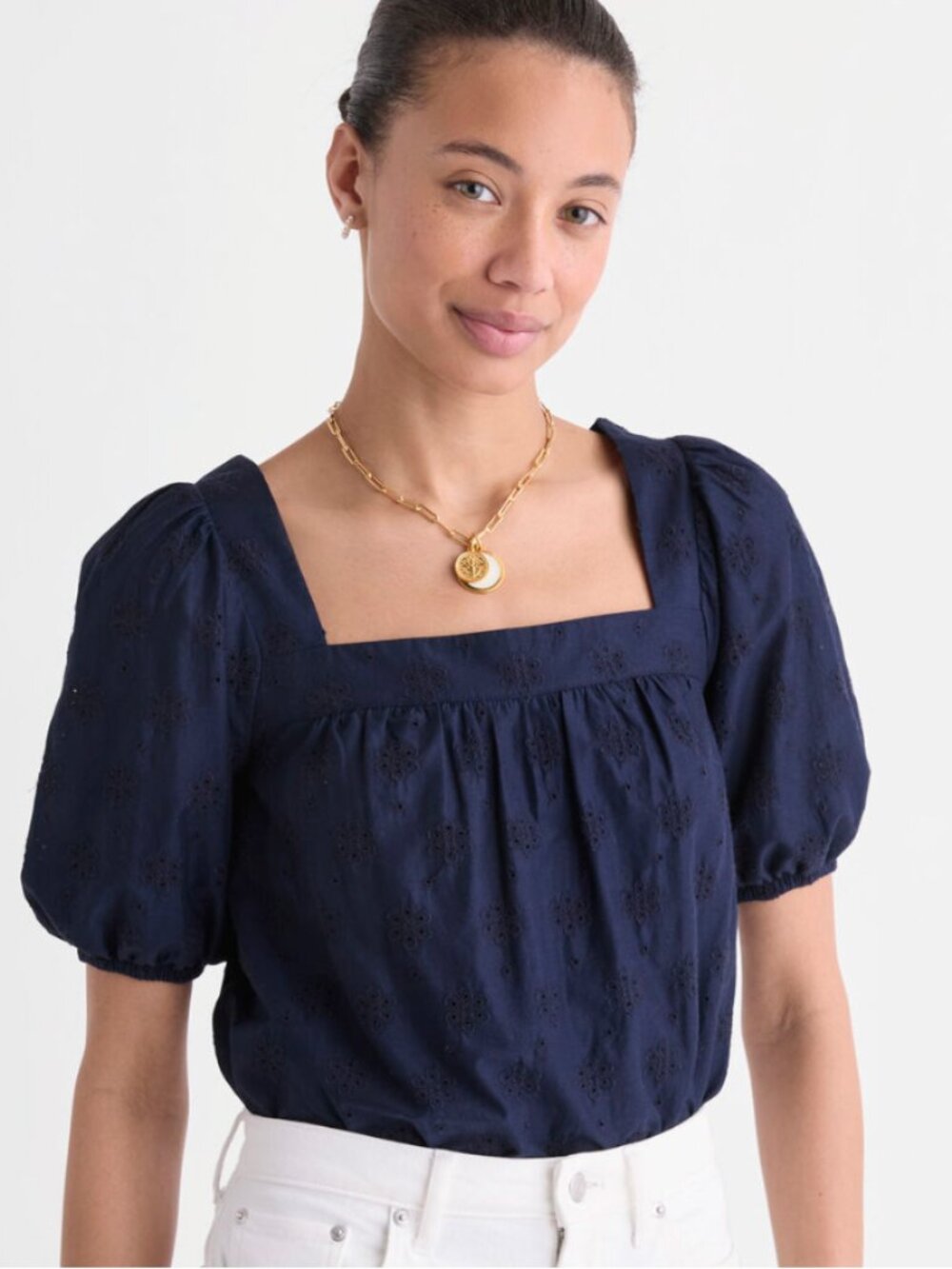 Serena Eyelet Top